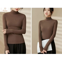 Half Turtleneck Modal Long Sleeve Top