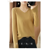 Women’s V-Neck Cashmere Blend Knit Sweater