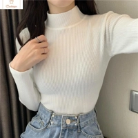 Autumn Ribbed Mock Neck Pullover