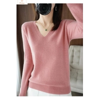 V-Neck Slim Fit Knitted Pullover Sweater
