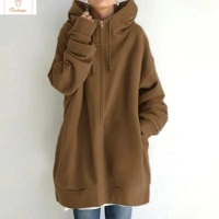 Thickened Warm Hooded Zipper Cardigan