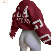 Womens Y2K Grunge Pullover Hoodie