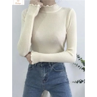 Womens High Elastic Turtleneck Sweater