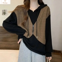 Womens Thickened Hoodie Slimming Design Jacket