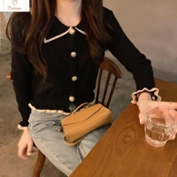 Elegant Ruffled Cardigan Sweater for Women