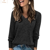 Casual V-Neck Long Sleeve Sweatshirt