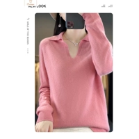 Casual Womens V-neck Woolen Sweater