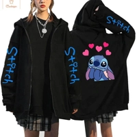 Disney Stitch Zip Up Hoodie for Women