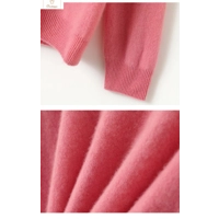 Casual Womens V-neck Woolen Sweater