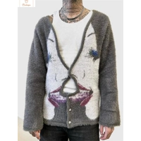 Autumn Winter Cartoon Fleece Cardigan Sweater
