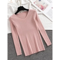 Spring Autumn V Neck Women Sweater