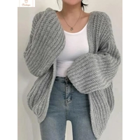 Cardeegan Vintage Harajuku Lantern Sleeve Cardigan Sweater