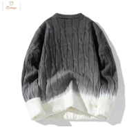 Loose Chunky Twist Knit Pullover