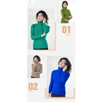 Womens Thermal High Collar Sweater