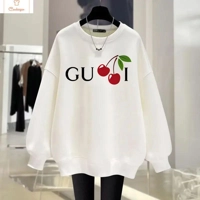 Vintage Style Womens O-Neck Hoodie Sweatshirt