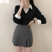 Womens Winter V-Neck Knit Sweater