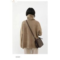 Loose Turtleneck Knit Sweater for Women