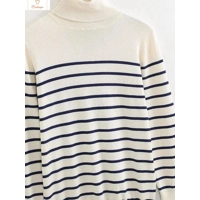 Womens Cropped Turtleneck Sweater with Buttons