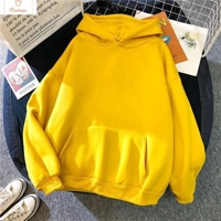 Casual Womens Solid Hoodie with Pockets