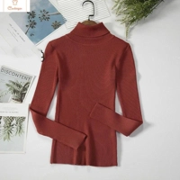 Elegant Black Turtleneck Knit Sweater