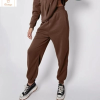 Oversized Thermal Hoodie and Sweatpants Set