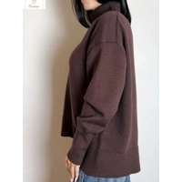 Cardeegan Womens Burgundy Turtleneck Sweater