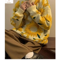 Sunflower Flock Hip Hop Trendy Couple Sweater