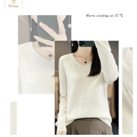 Womens Merino Wool V-Neck Sweater