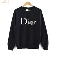 Luxury Printed O-Neck Pullover Hoodie