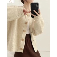 Womens Autumn Knitted Cardigan Sweater