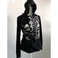 Womens Rock Aesthetics Zipper Hoodie