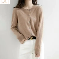 Womens Spring Autumn Cashmere Cardigan Sweater