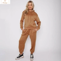 Oversized Thermal Hoodie and Sweatpants Set