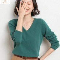 Cashmere V-neck Pullover Sweater for Women