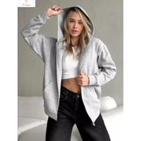 Cardeegan Womens Warm Fleece Zipper Hoodie