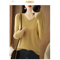 Women’s V-Neck Cashmere Blend Knit Sweater