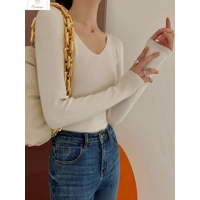 Spring Autumn V Neck Women Sweater