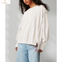 Cotton Oversized Patchwork Hoodie for Women