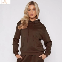 Oversized Thermal Hoodie and Sweatpants Set