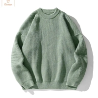 Round Collar Knit Sweater for Couples