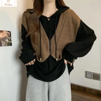 Womens Thickened Hoodie Slimming Design Jacket