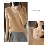 Cardeegan Womens V-Neck Cashmere Sweater