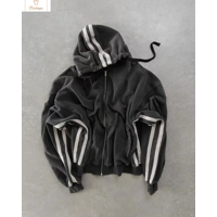 Casual Stripe Graphic Hoodie Sweatshirt