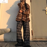 Striped Oversized Knit Sweater for Women