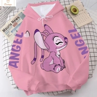 Stitch Angel Monster Hoodie Pullover