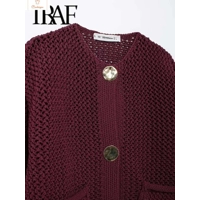 Casual Long Sleeve Knitted Cardigan for Women