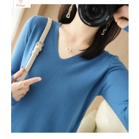 V-neck Loose Knitted Sweater for Women