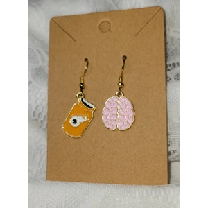 Lab Experiment Enamel Earrings