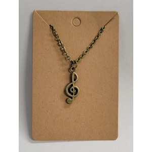 Musical Note Clef Necklace