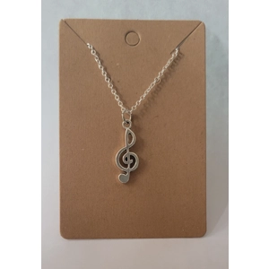 Musical Note Clef Necklace